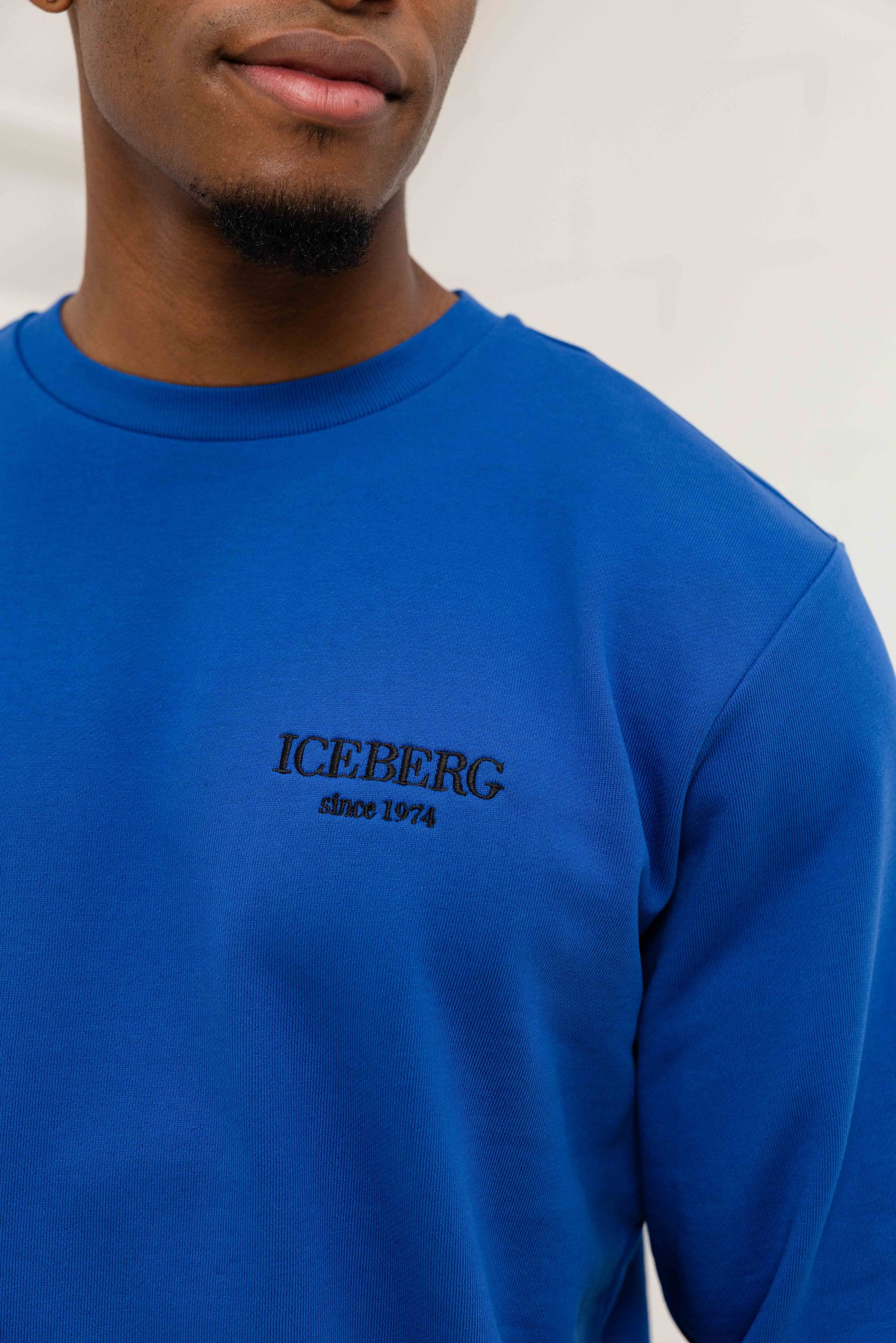 Iceberg 5C Felpa E031 Sweater Heren Blauw