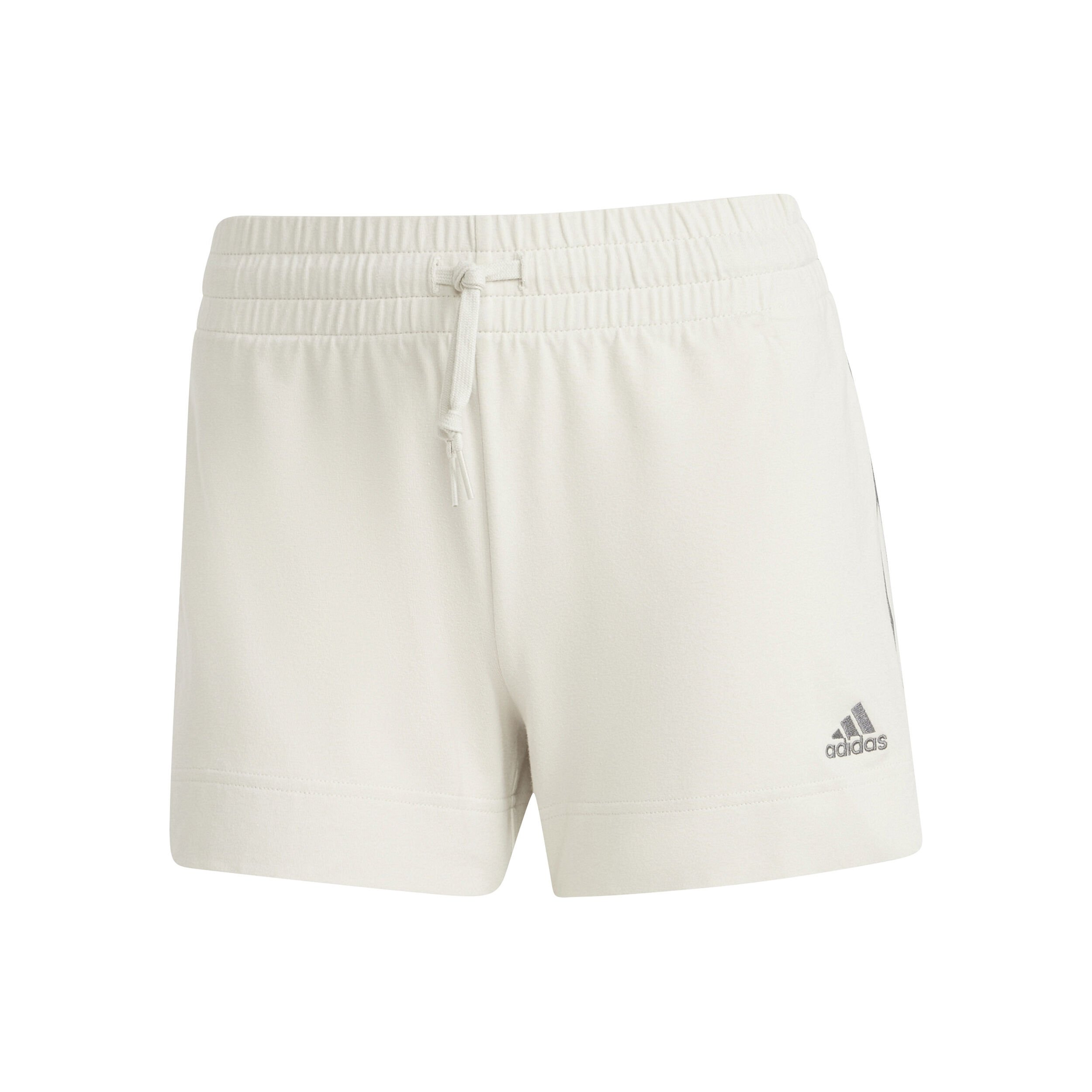 adidas 3Stripes Single Jerseys Shorts Femmes - Crème
