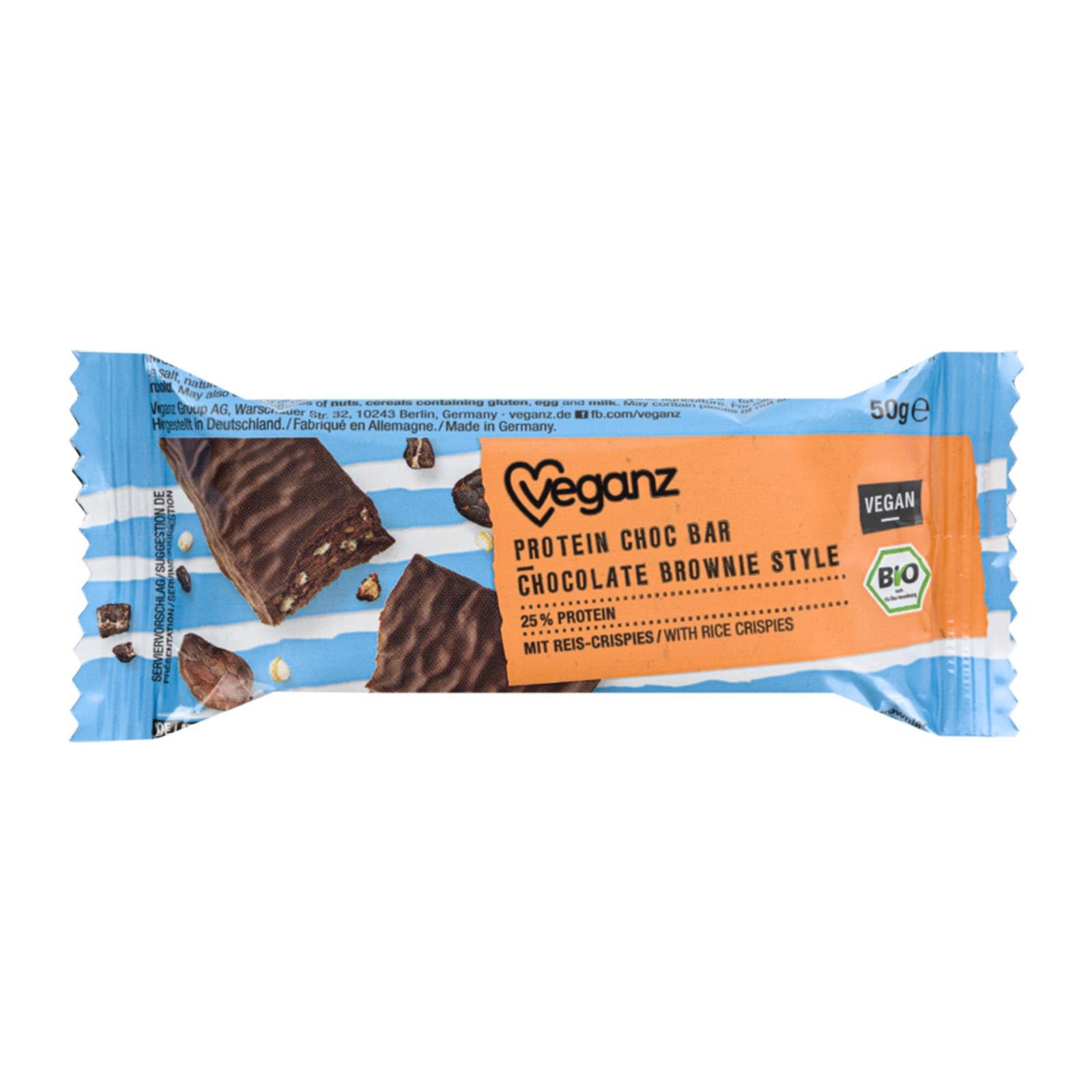 Veganz Protein Choc Bar Bownie Style