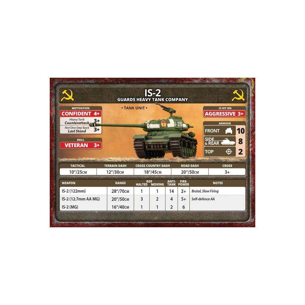 Flames of War - IS-2 Guards Heavy Tank Company