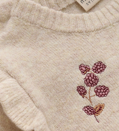 Minymo Bluse - Strik - Beige Melange