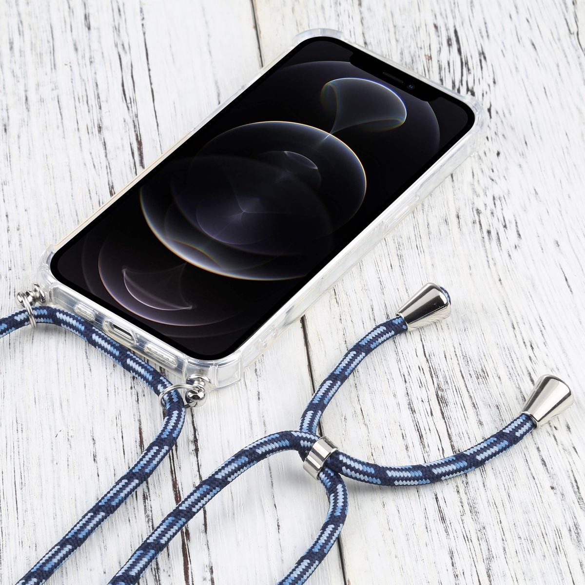 Hülle Handy Schutz für Apple iPhone 13 Pro Max Case Cover Tasche Etuis Blau Neu