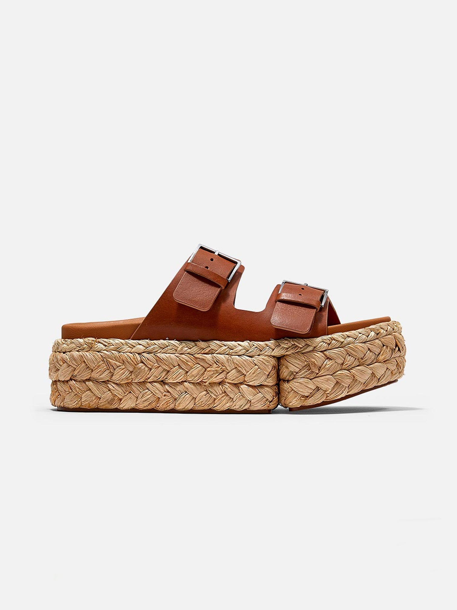 MULES - QIANA mules, vegetal calfskin brown