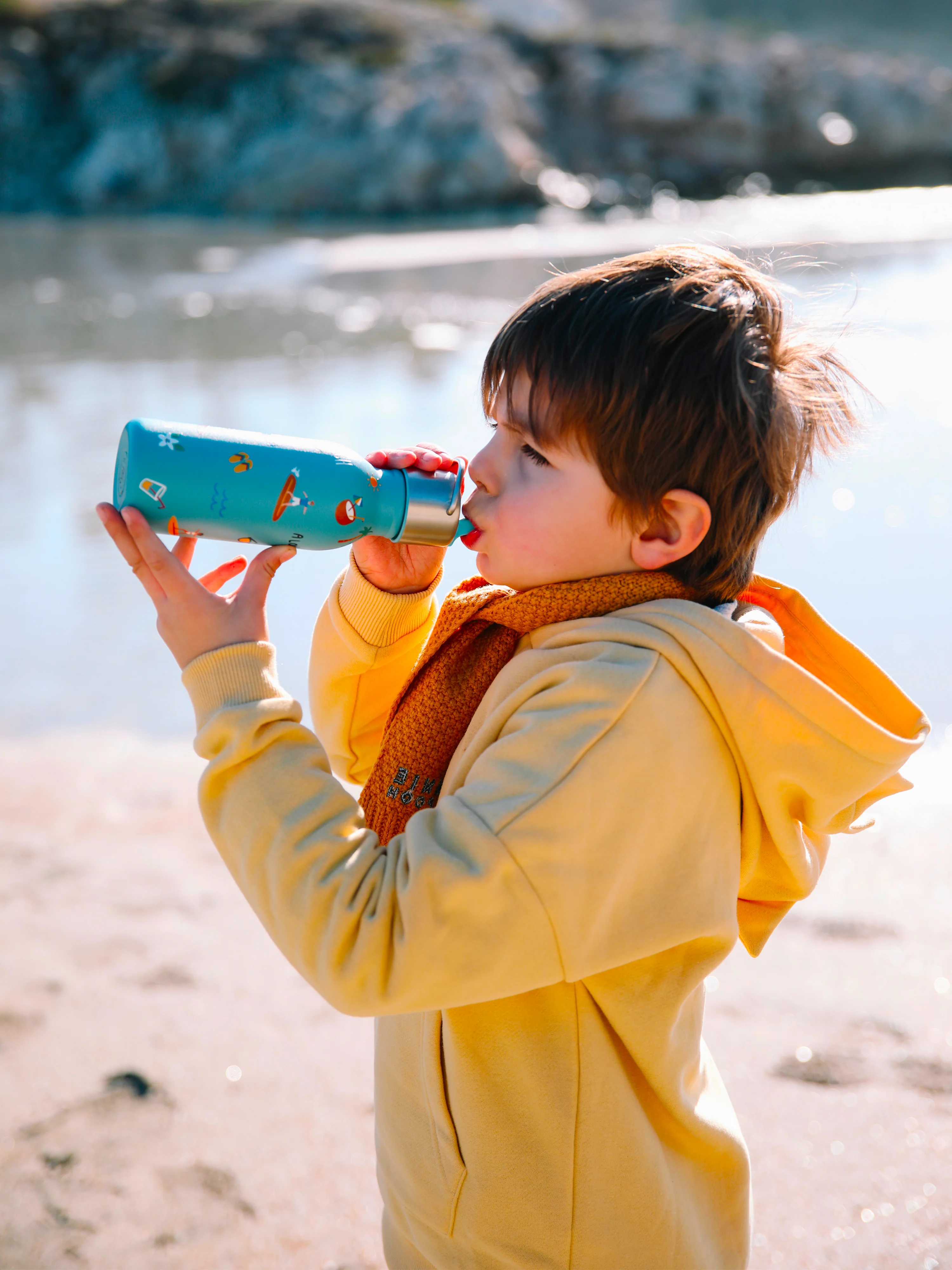 Bouteille Isotherme Kids Honolulu Bleu - Qwetch