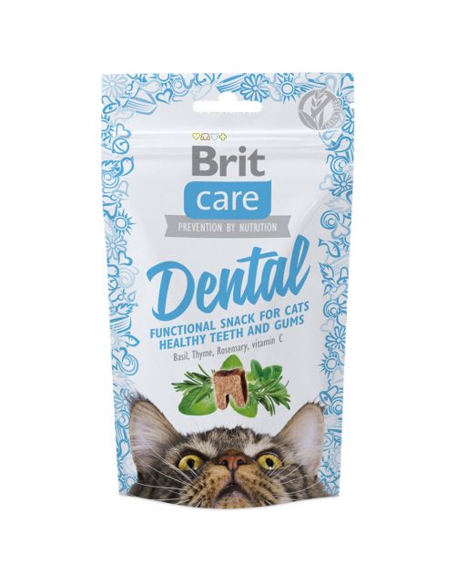 Brit Care Cat Snack Dental - Kattensnack - Kalkoen 50 g