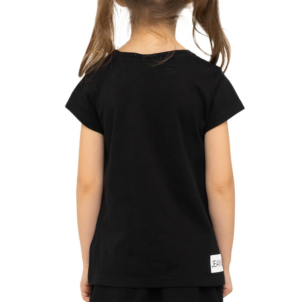 Calvin Klein Jeans T-shirt Noir Fille Calvin Klein Jeans Institutional