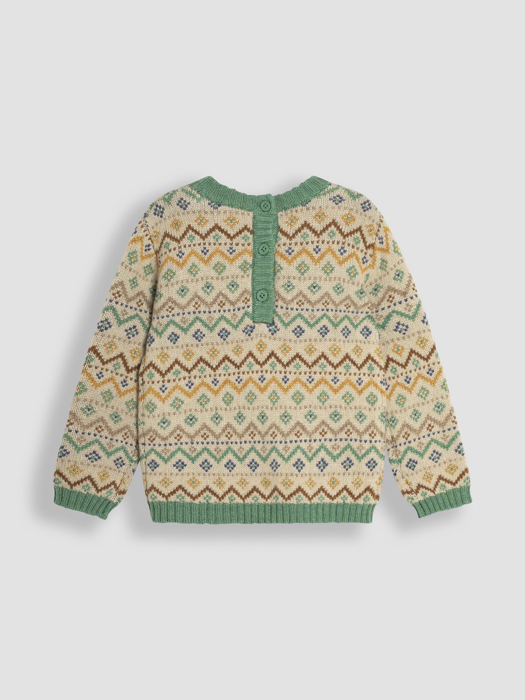 JoJo Maman Bébé trui met fairisle-motief