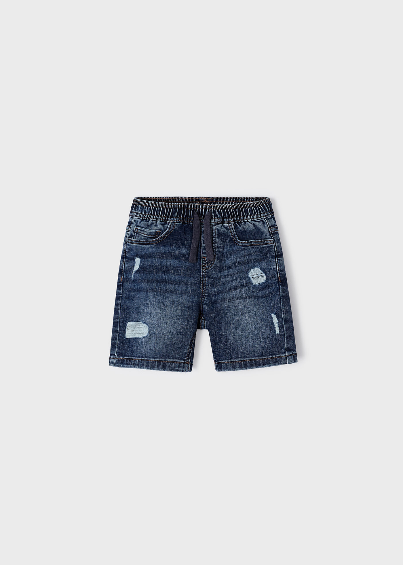 Bermuda jeans rasgada infantil Better Cotton, jeans claro.
