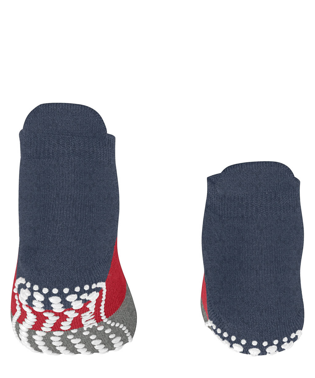 FALKE Colour Block sokken met anti-slip noppen rood/blauw/grijs