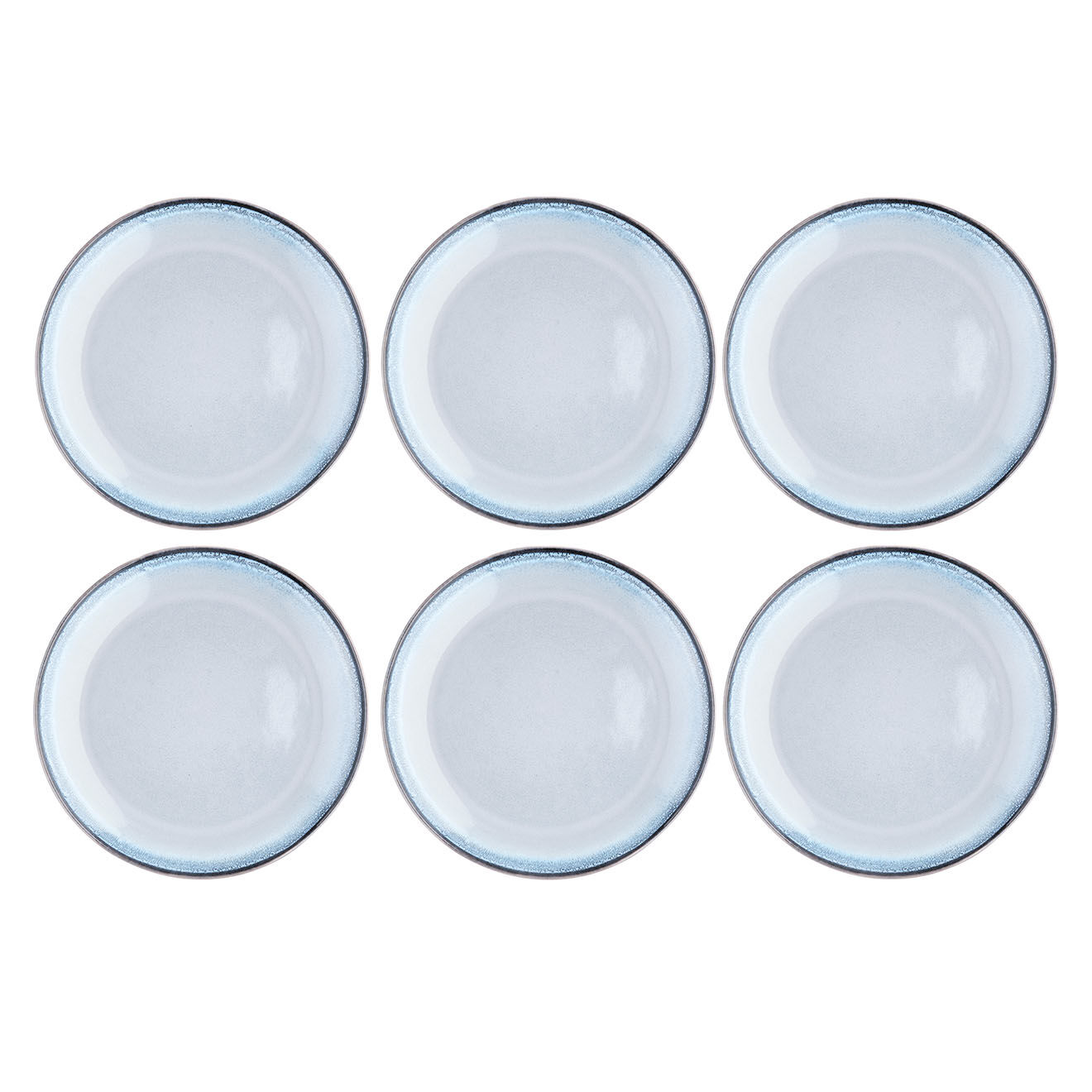 Bjorn 6 Assiettes Genesis bleues - D.27 cm