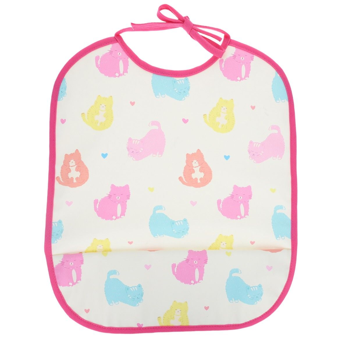 Bavoir imperméable chats pastel - Miaou Jolie saison