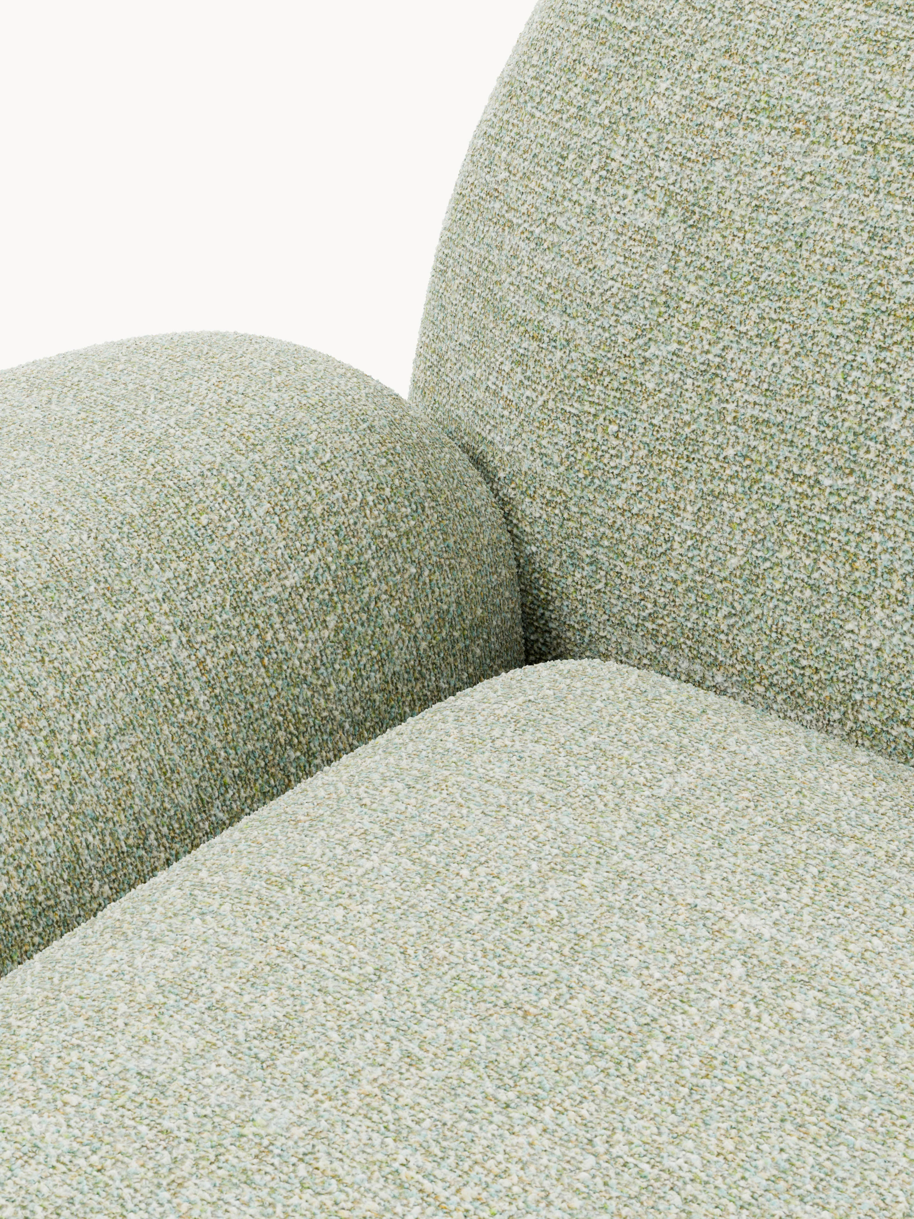 Bouclé loungefauteuil Wolke