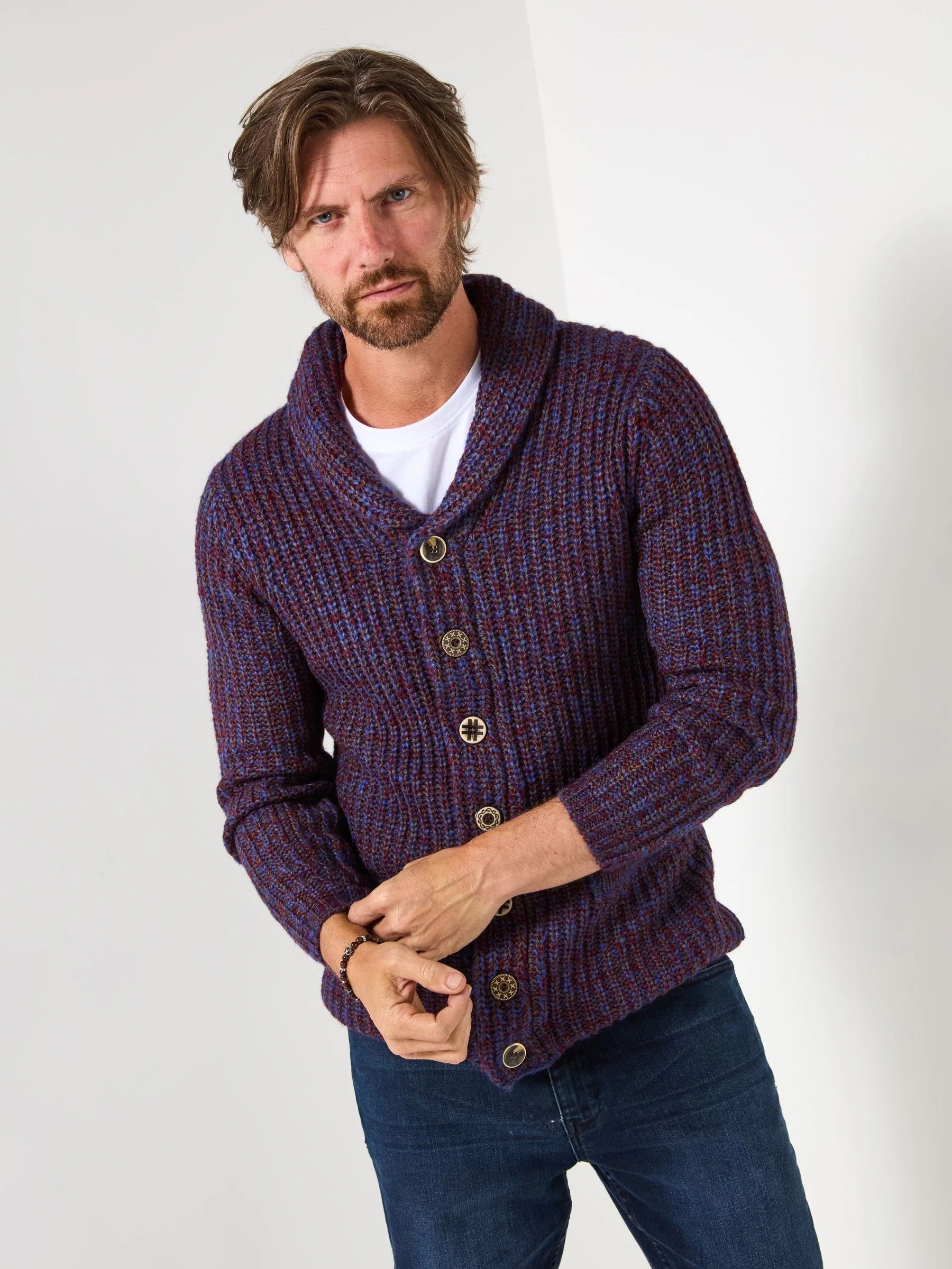 Paars - Joe Browns Reel Shawl Cardigan