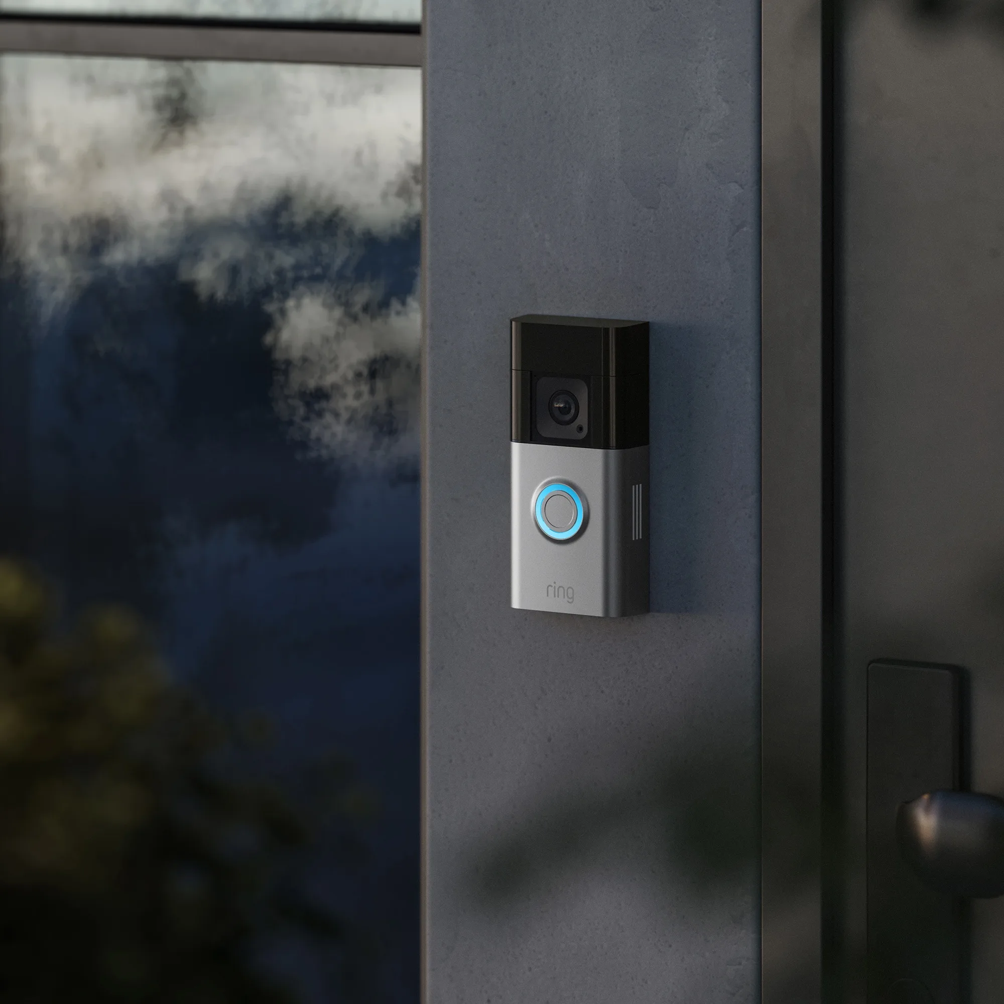 Ring Battery Video Doorbell Pro Nickel Satiné Sonnette connectée