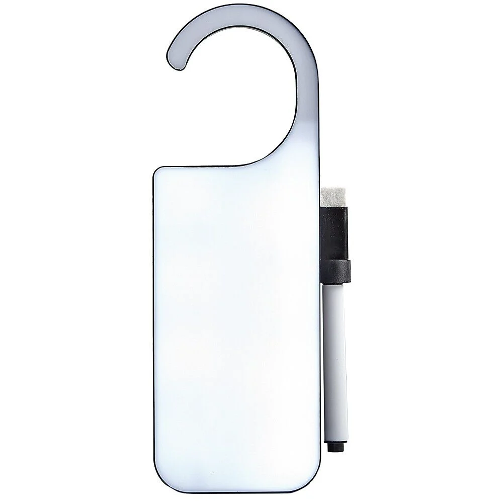 Accroche-porte lumineux personnalisable blanc