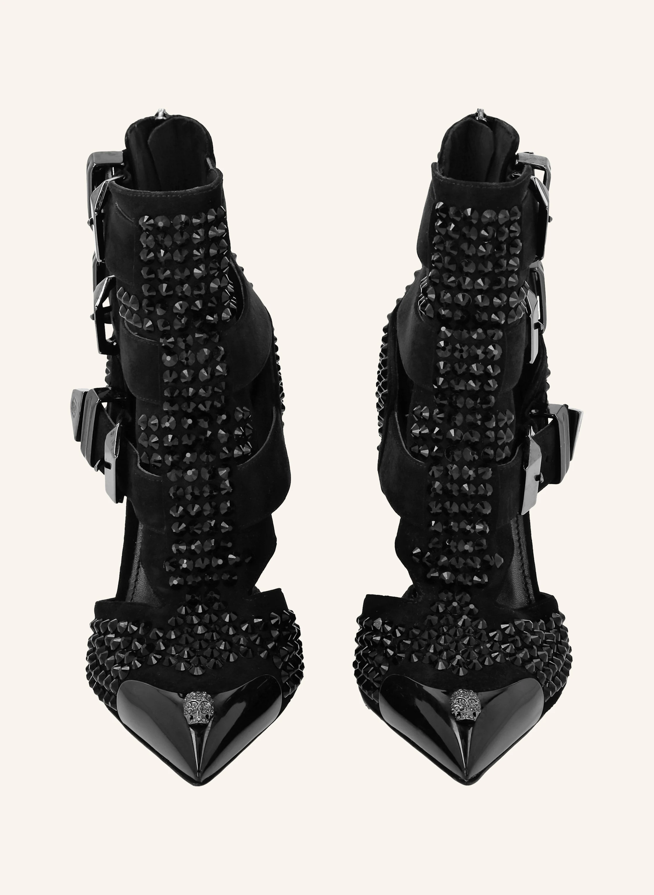 PHILIPP PLEIN Sandaletten mit Schmucksteinen SKULL