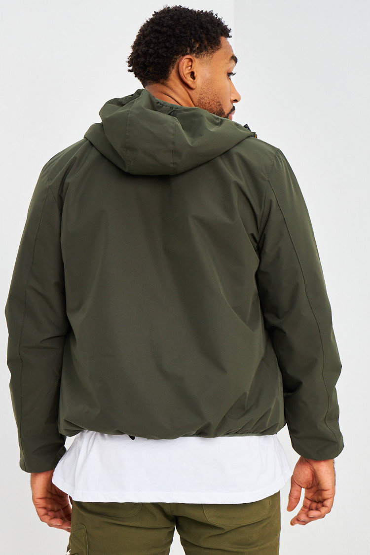 Blouson à capuche kaki