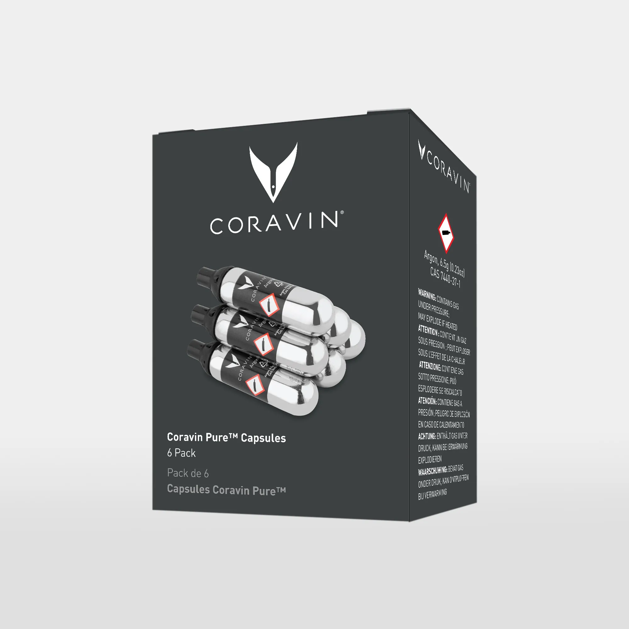 Coravin Pure Gaskapsel - 6 stk.