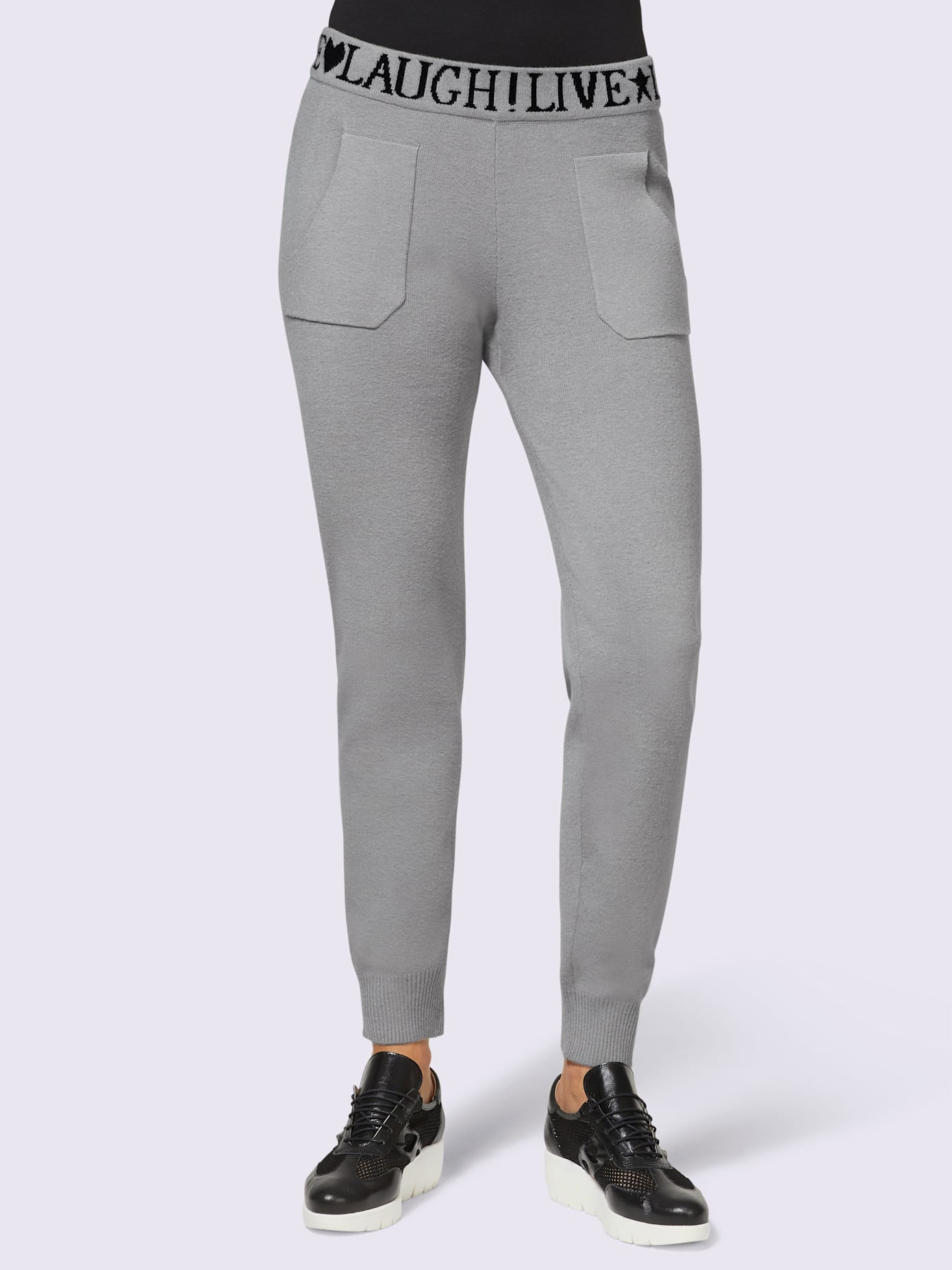 Pantalon de jogging tricot fin et doux