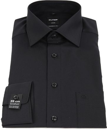 OLYMP Luxor Shirt Extra Lange Mouwen Zwart 030069-68