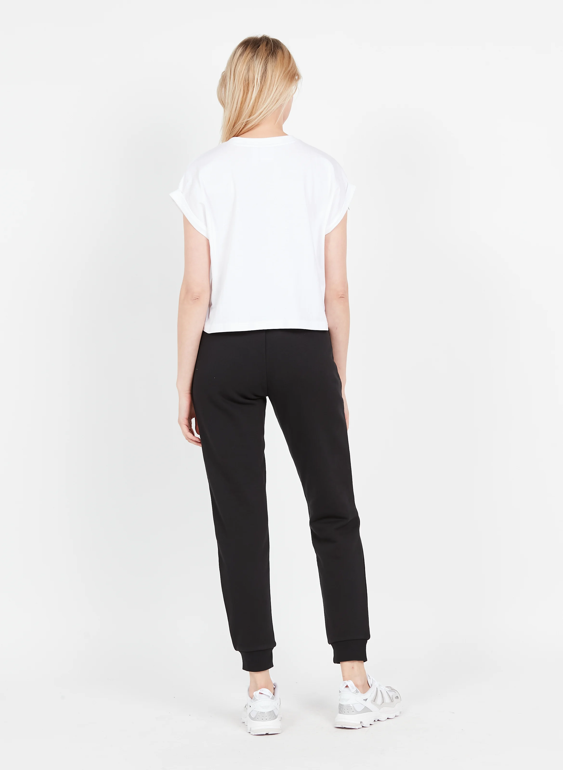 Tee-shirt cour en coton | Blanc
