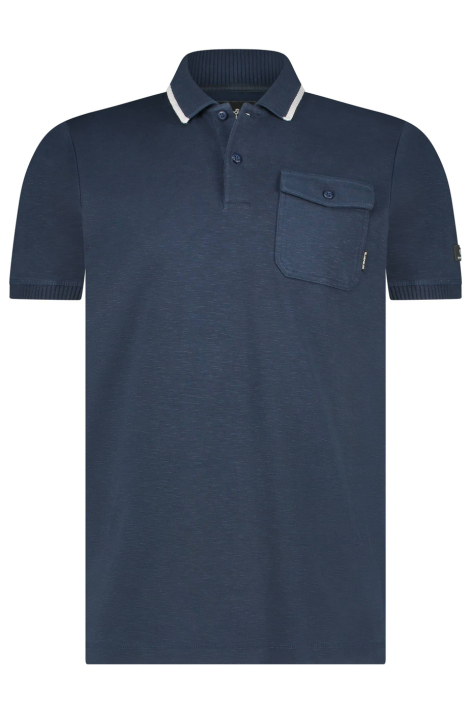 BlueFields blauwe heren polo