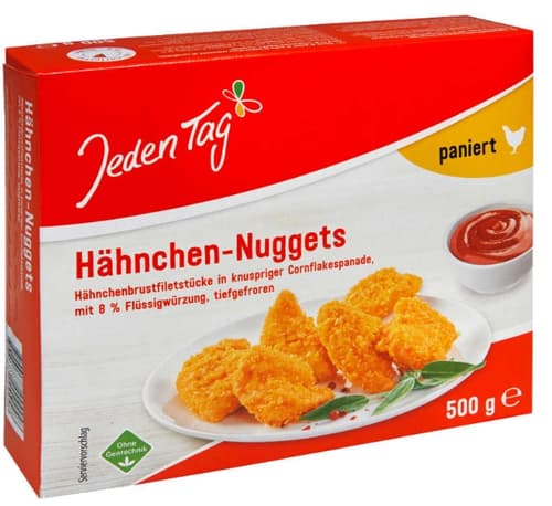 Jeden Tag Hähnchen Nuggets