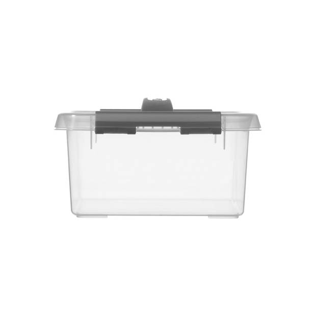 Q-line opbergbox 4L transparant metaal
