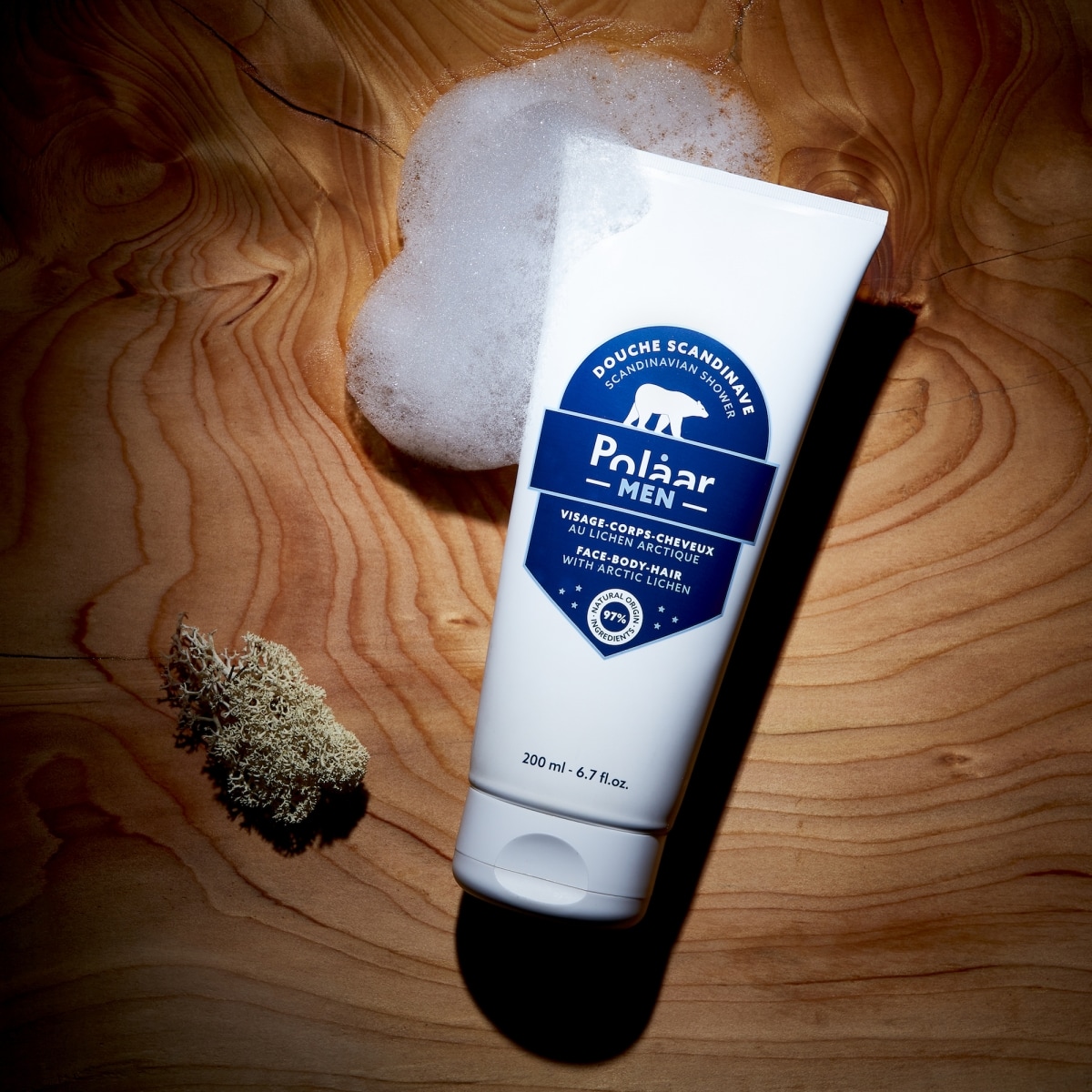 Polaar Men Polaar Men Douche Scandinave Visage, Corps &  Cheveux au Lichen Arctique