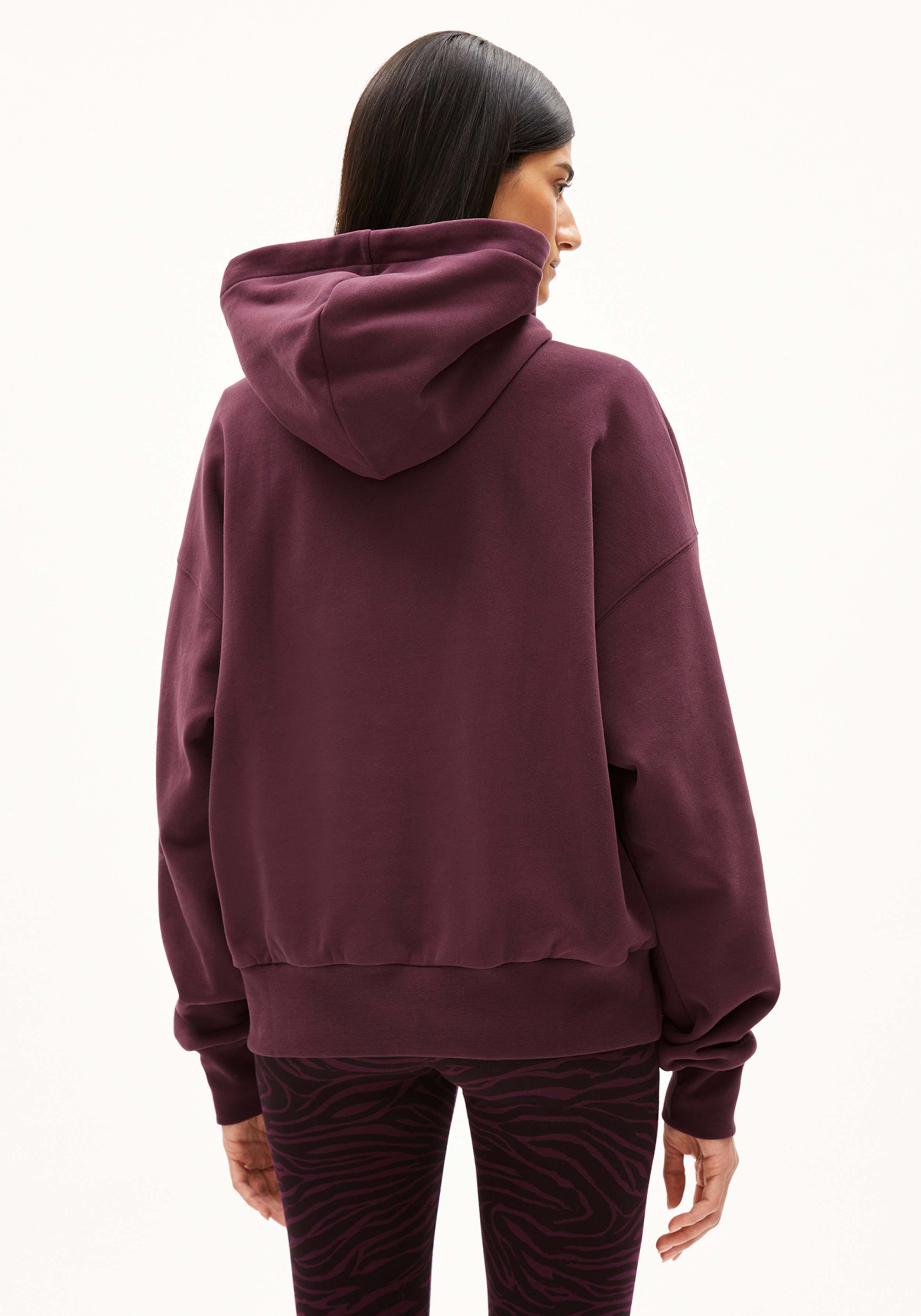 Armedangels Sweathoodie Iconic Å Francisaraa Dark Cranberry