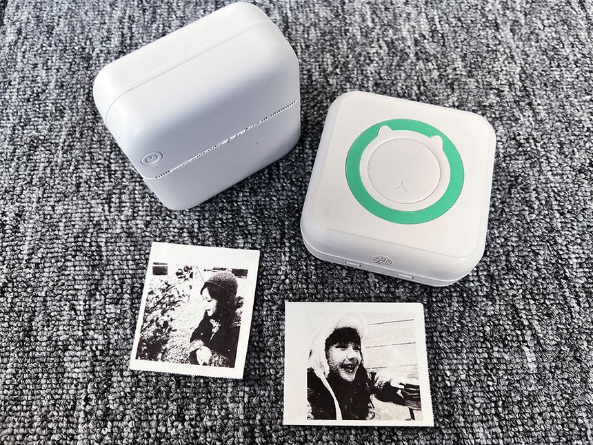 HOMTEC - USB oplaadbare Bluetooth thermische printer met papier