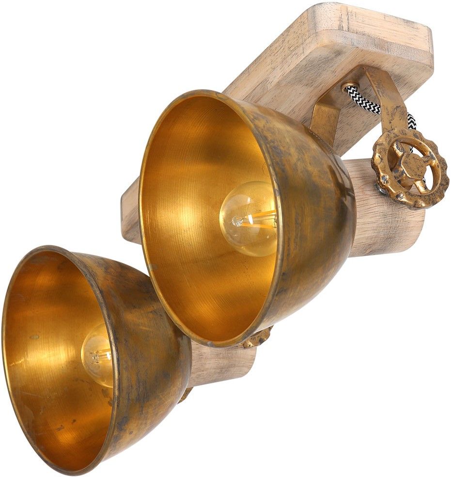 Plafondlamp 7969BR Gearwood Mexlite B27 x D9 cm