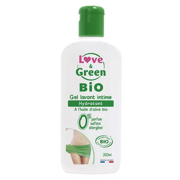 Gel de Limpeza Íntima Hidratante Orgânico Love & Green 200ml