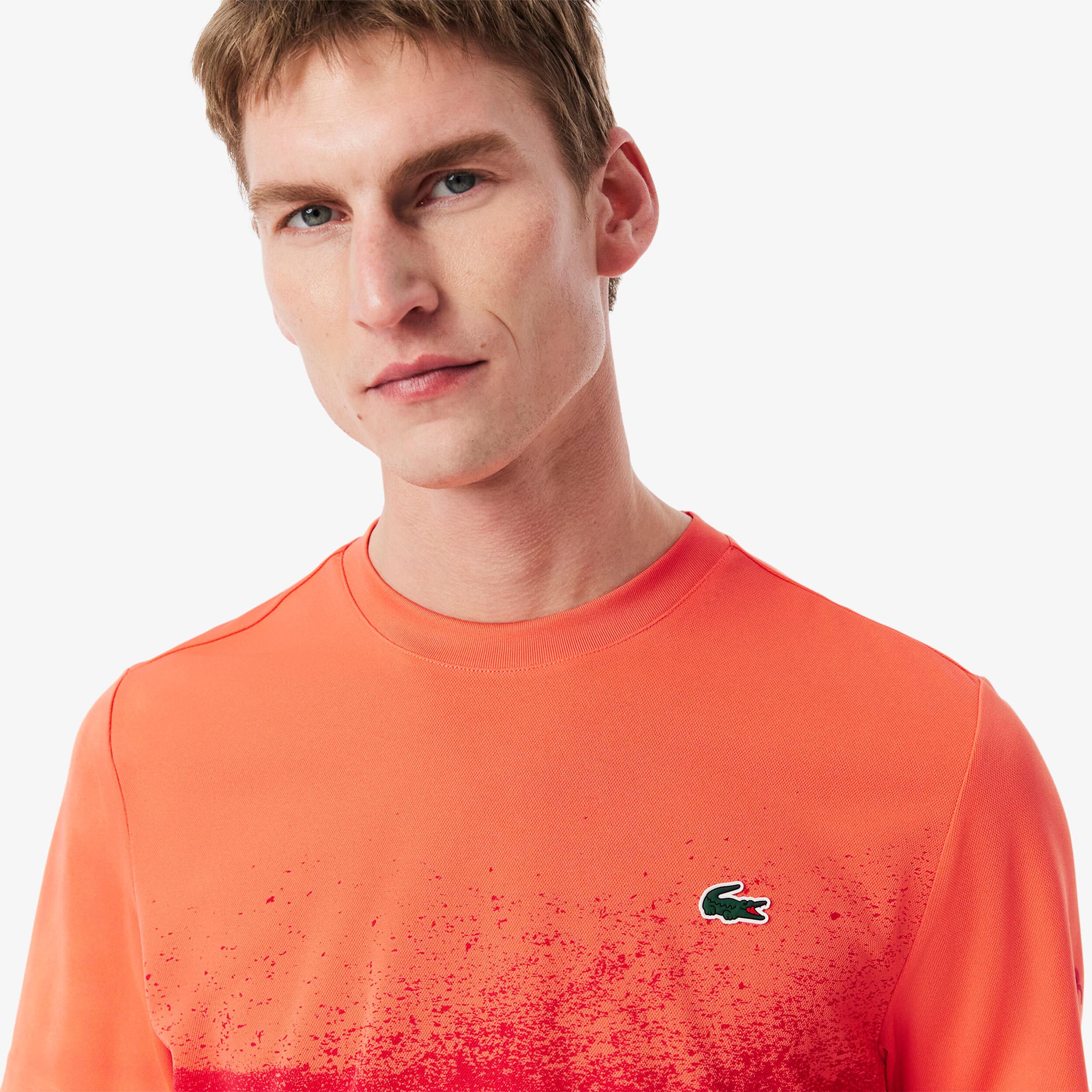 Lacoste T-shirt Hommes - Corail , Rouge
