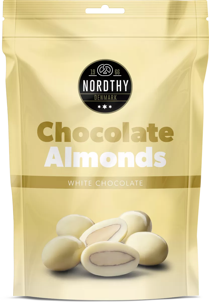 Nordthy Mandler Hvid Chokolade - 100 g