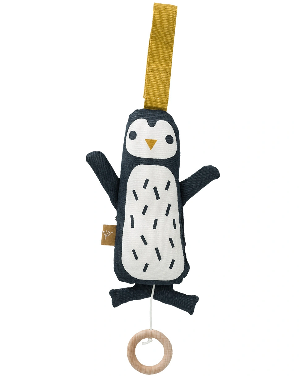 Spieluhr PINGUIN in schwarz