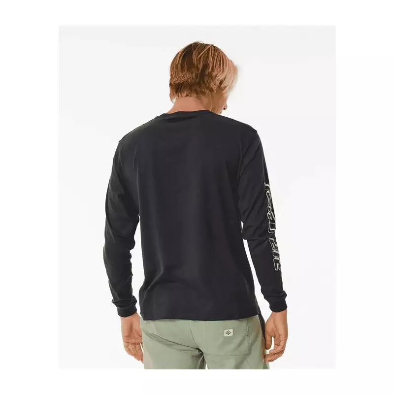 Teeshirt RIPCURL Fade Out Icon L/S Tee Black/Purple