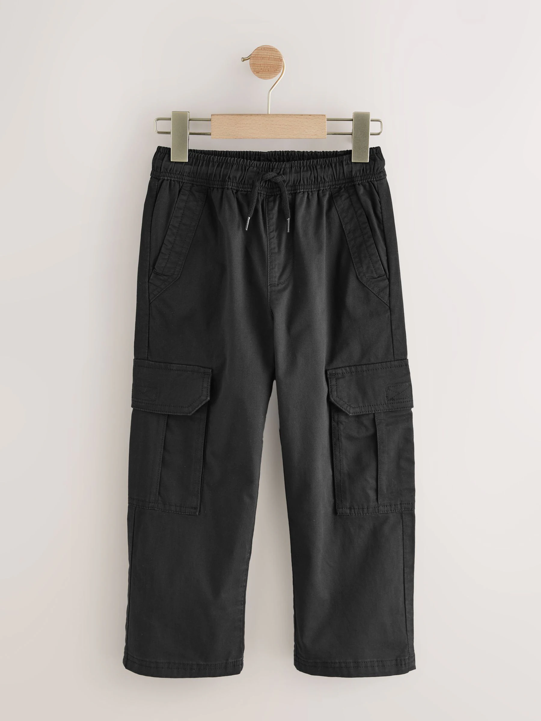 Zwart - Woven Cargo Trousers (3-16yrs)