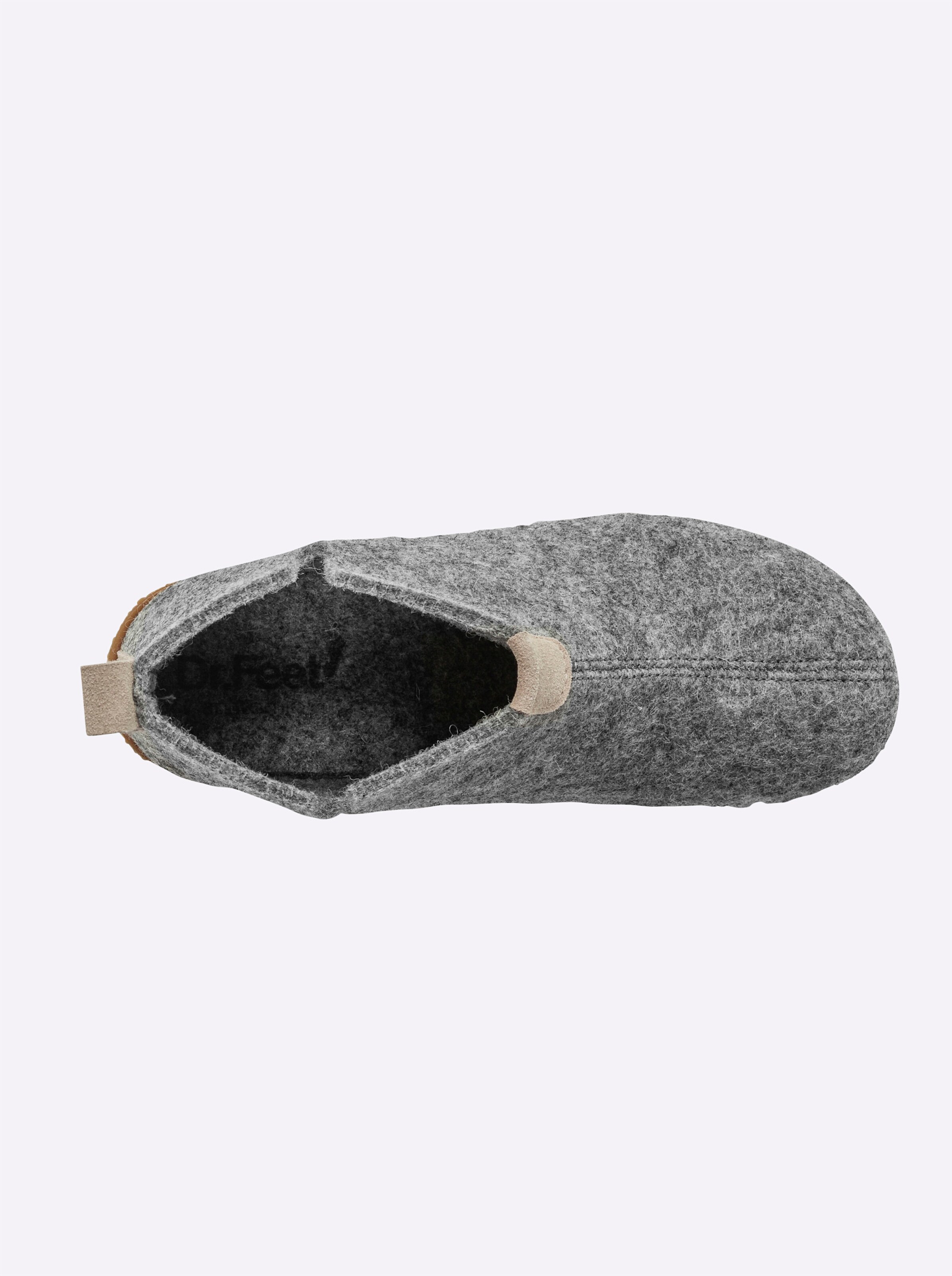 Dr. Feet Hausschuh in grau