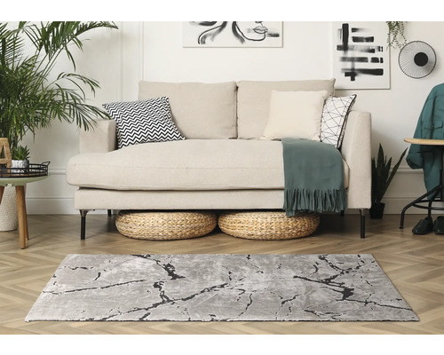 Miami stone beige vloerkleed 80x150 cm