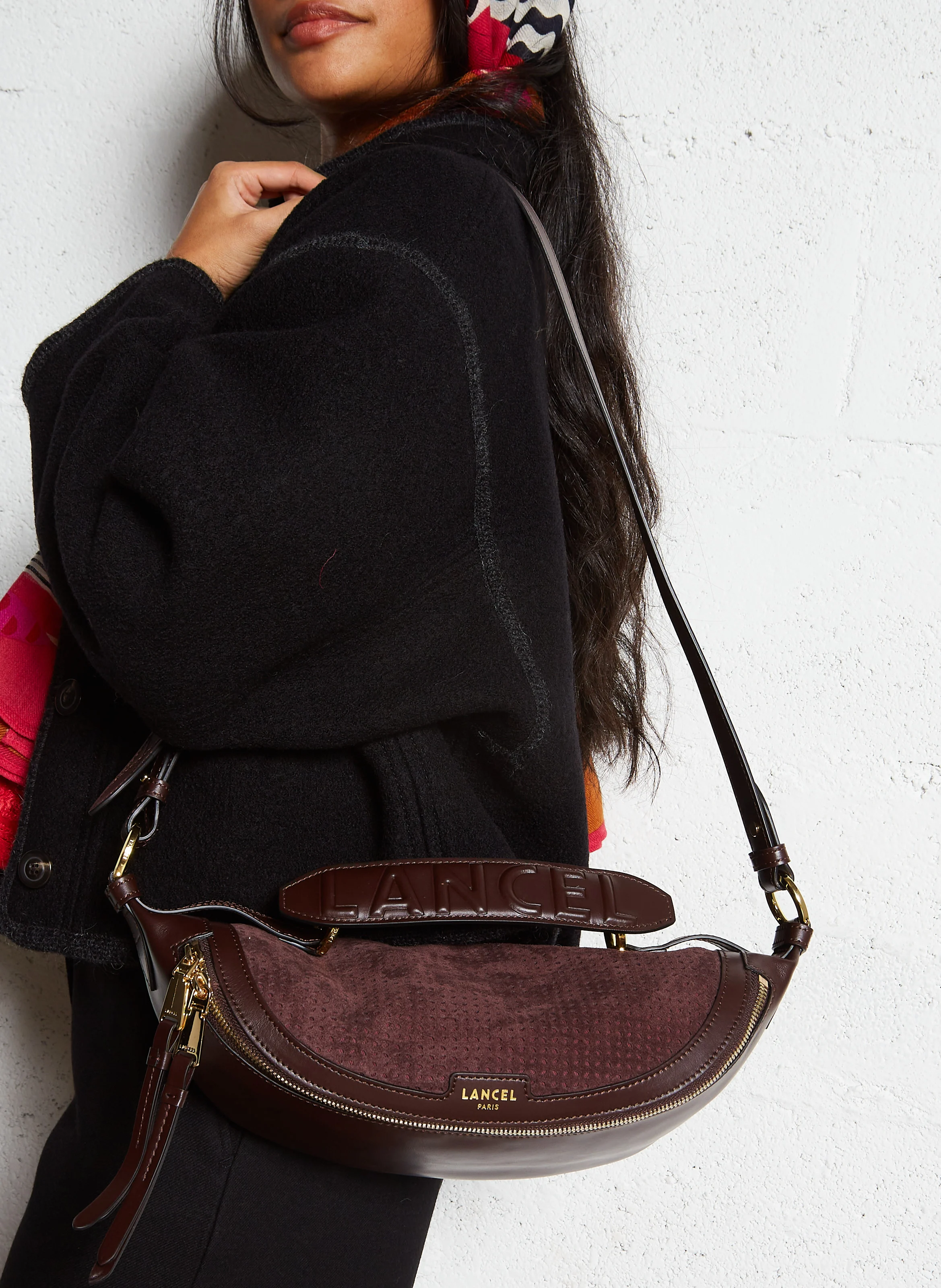 ORIGAMI S - Sac banane en cuir | Marron
