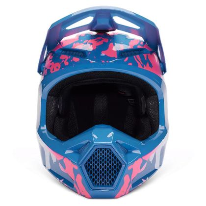Casque cross Fox V1 MORPHIC 2024 - Bleu