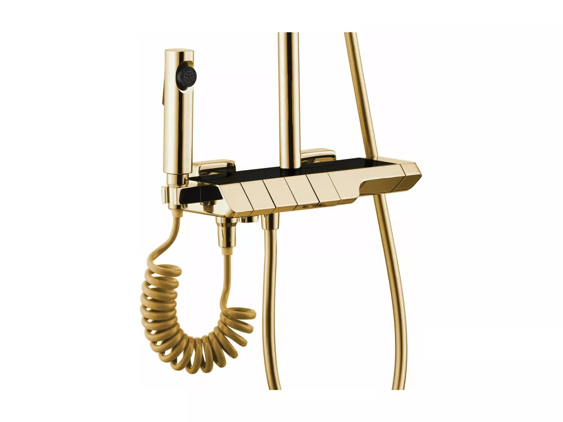 Kit De Douche Avec Thermostat Rea Rob Termostat Gold
