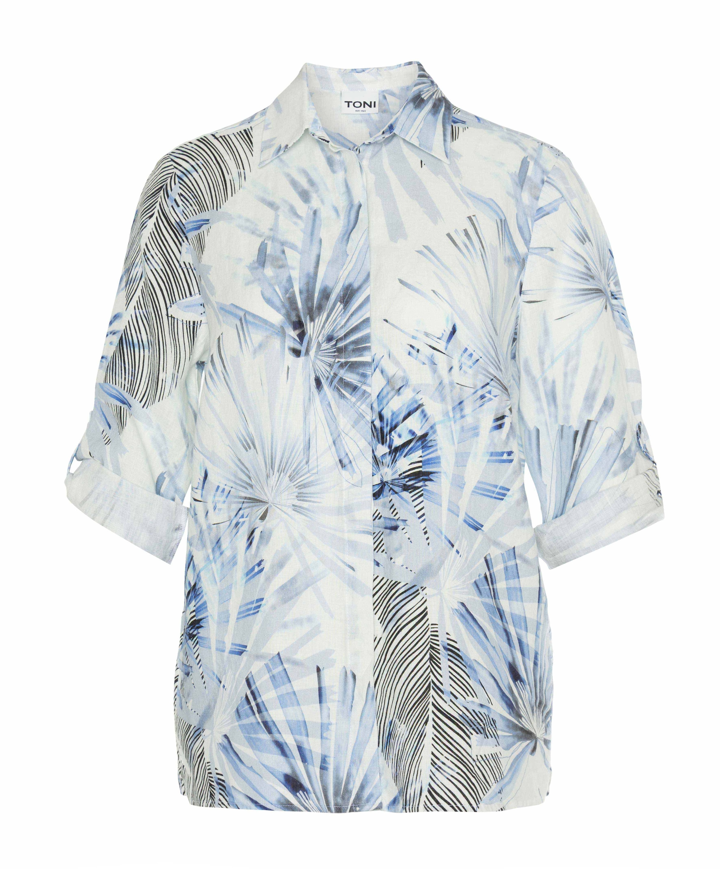 Toni Dames blouse blauw