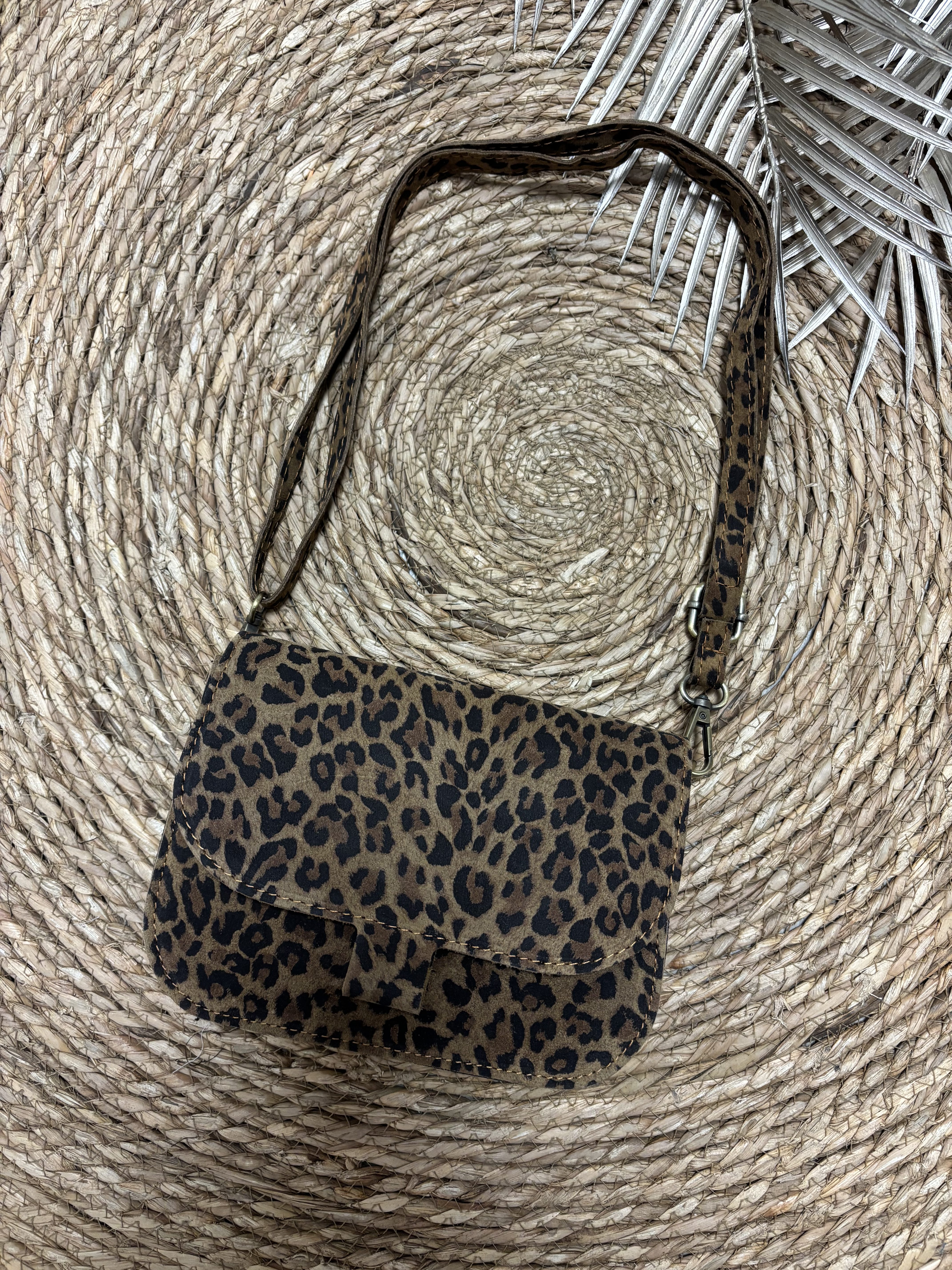 Flora Bag - Suede Luipaard