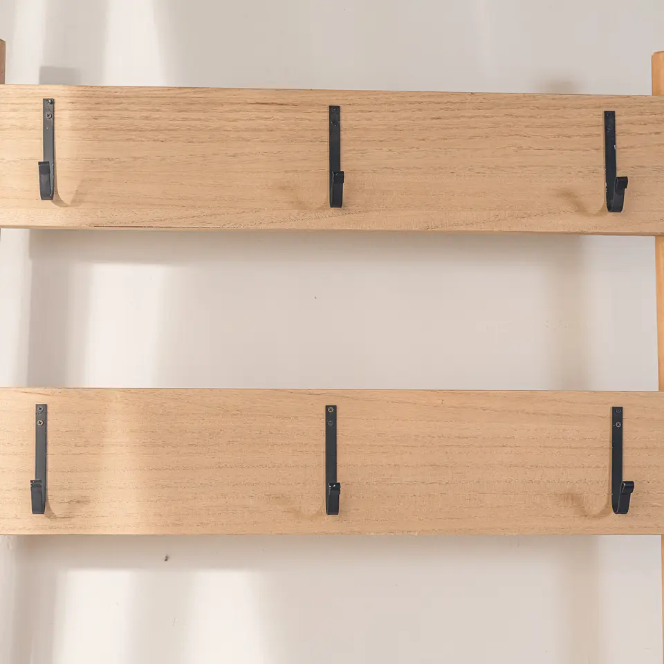 Massief houten entreekapstok