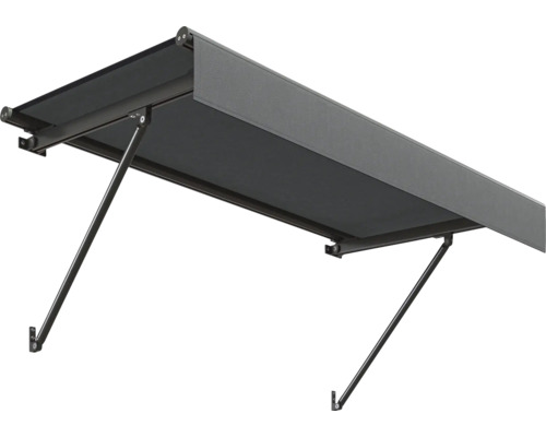 SCALA luifelframe RAL 8022 zwartbruin 120x90 cm stofdesign U786