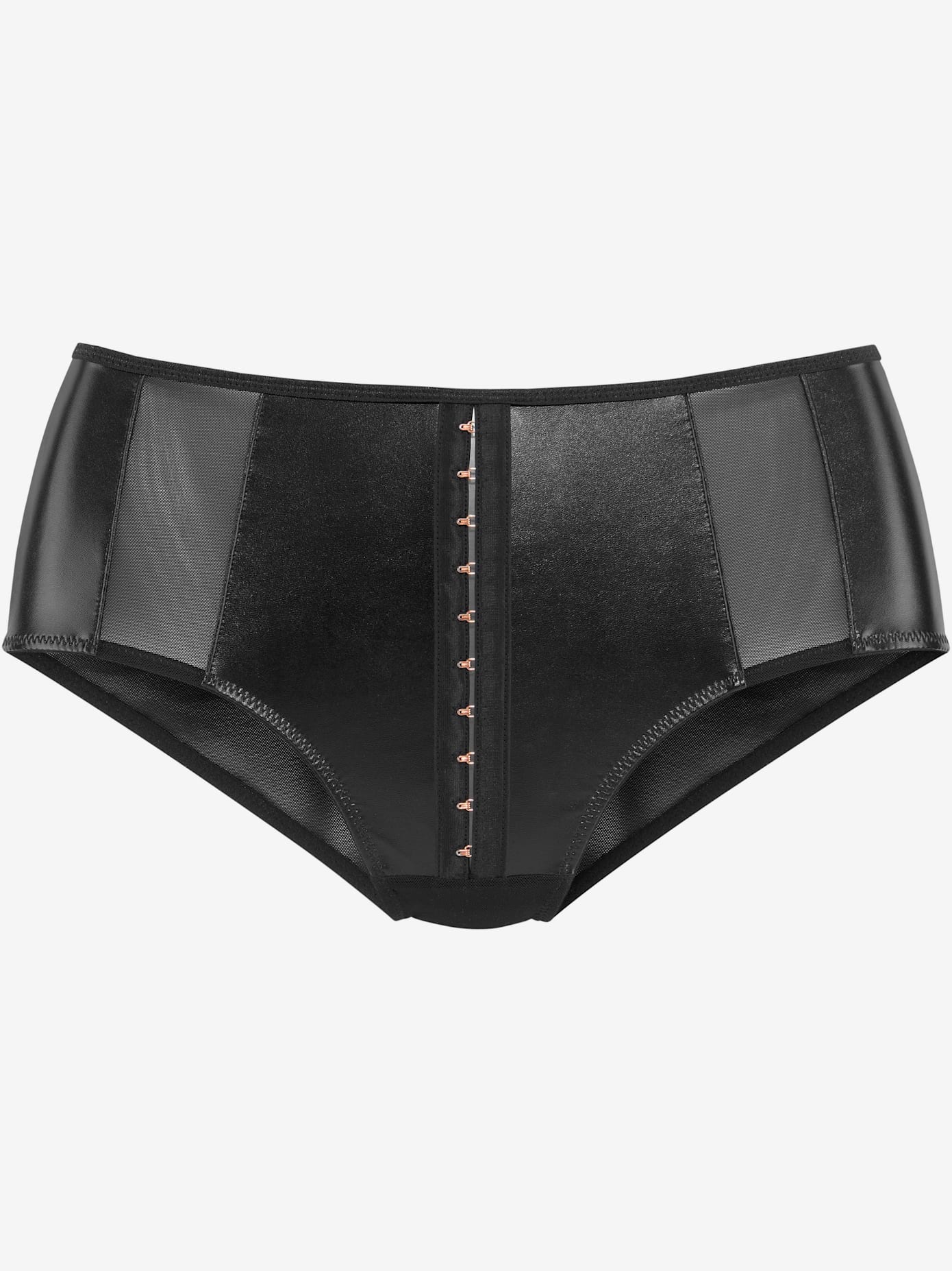 Panty taille haute avec crochets et œillets séduisants