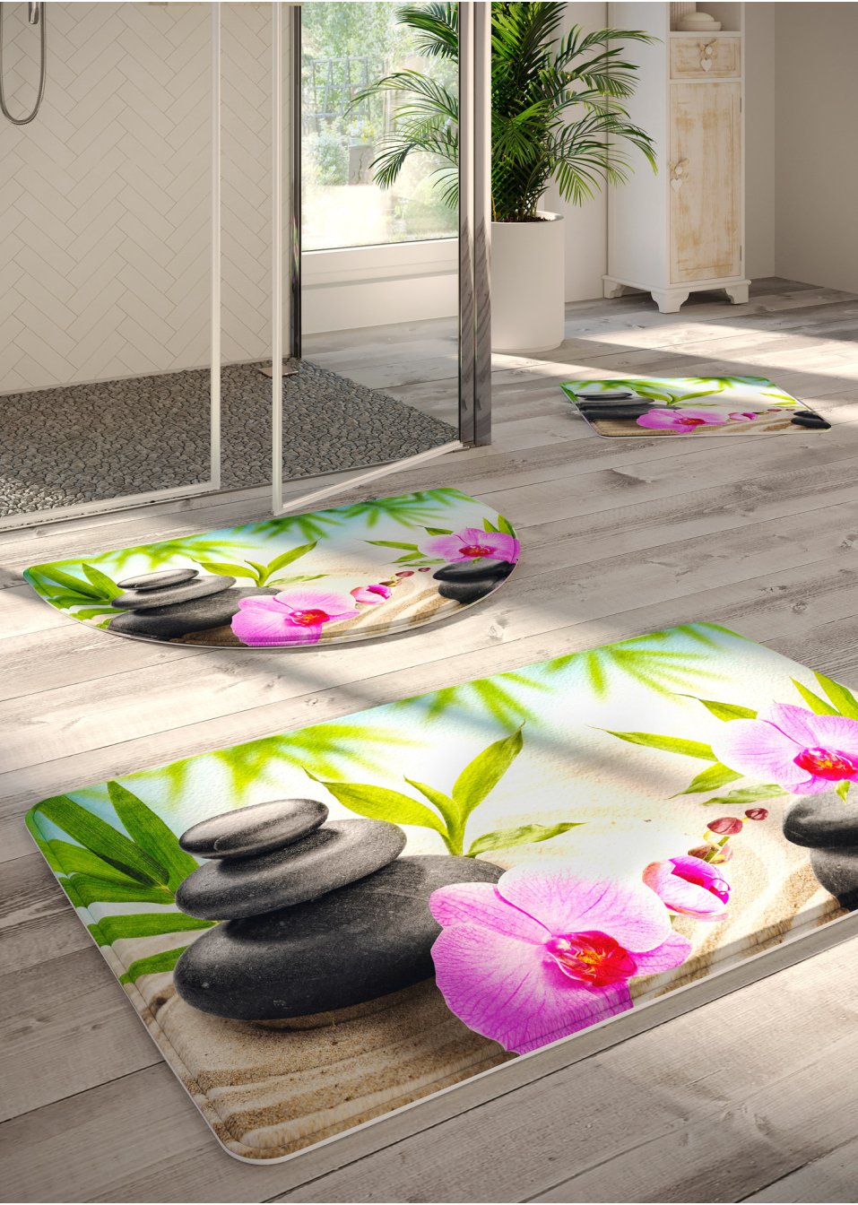 Tapis de salle de bain à mémoire de forme