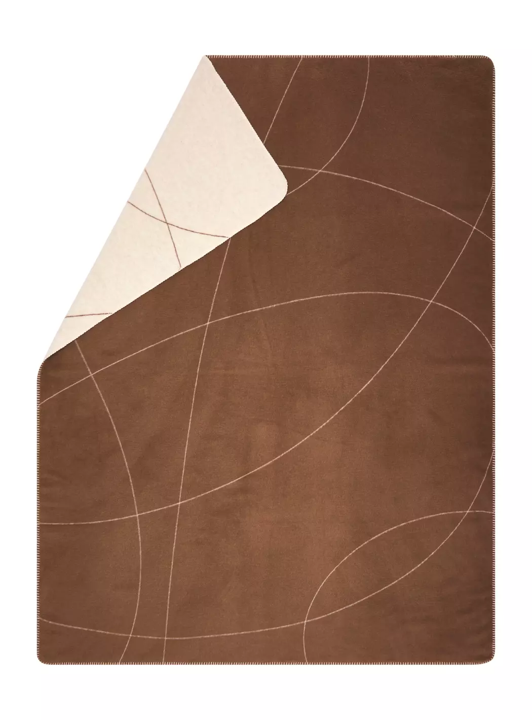 Kuscheldecke Geschwung. Linien 150x200cm
